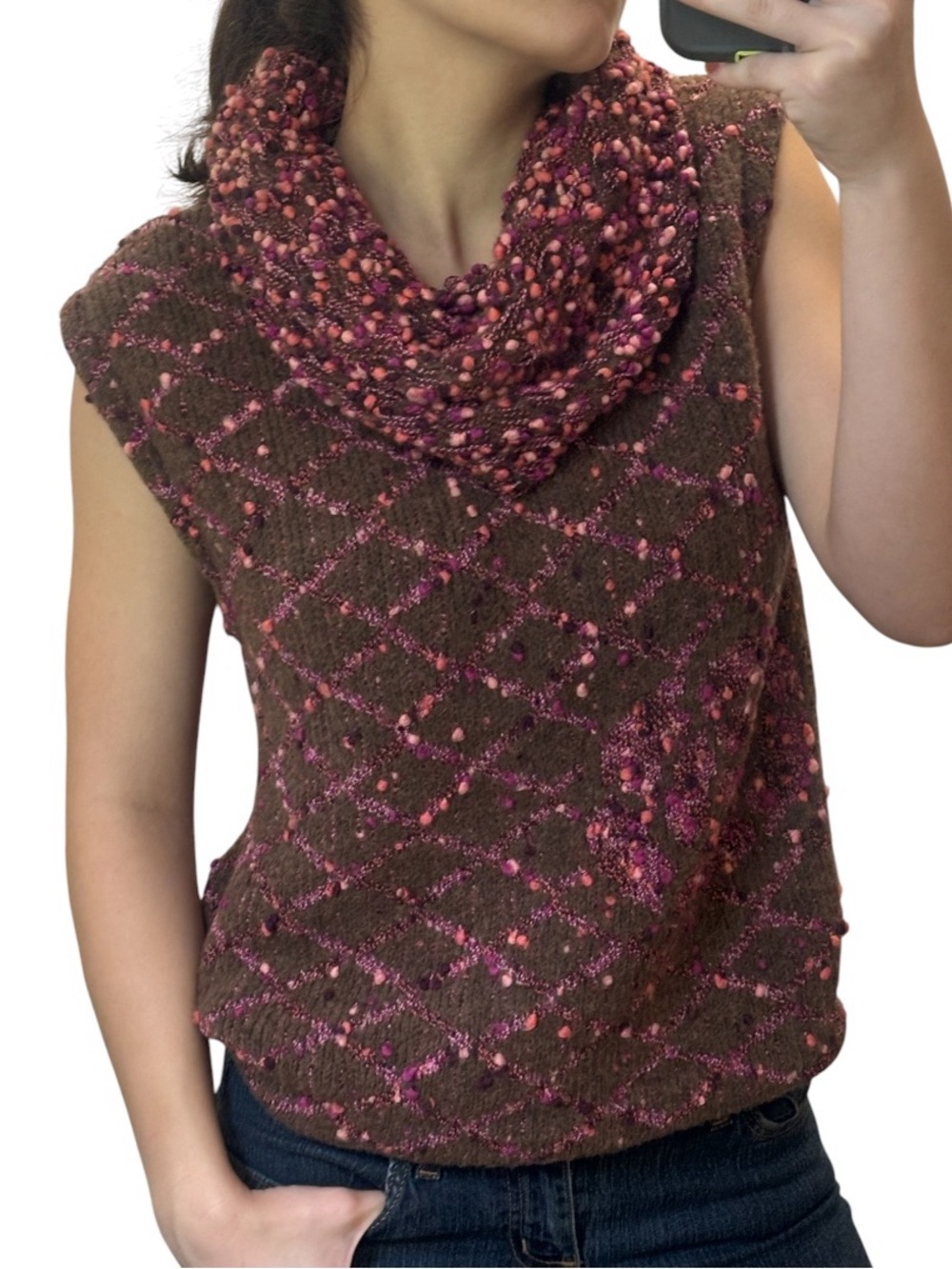 Chanel Camellia X COCO Sleeveless Knit Turtleneck